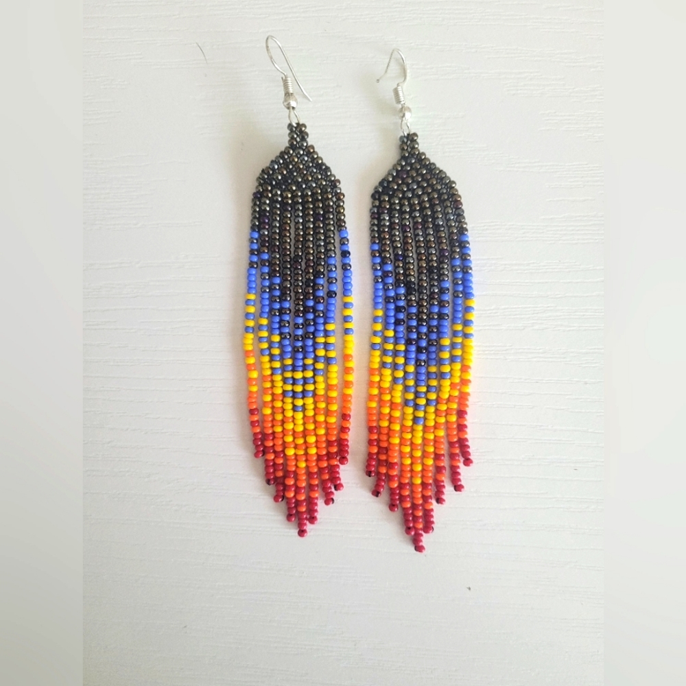 Boho Handmade Beaded Earrings